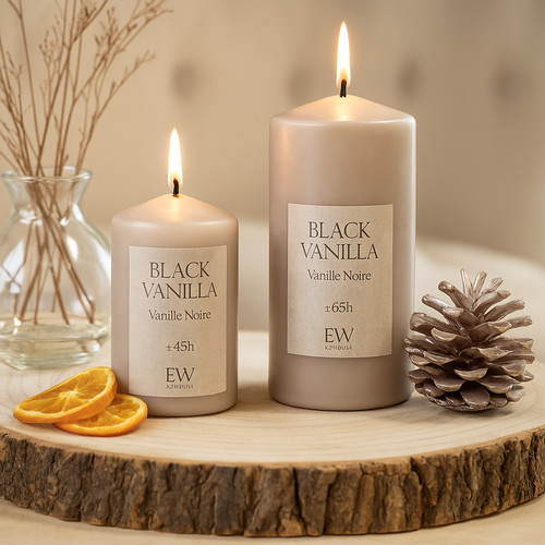 Scented pillar candle large - scented,
