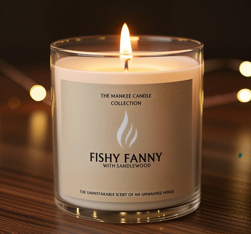 Funny rude mankee - mankee, candle