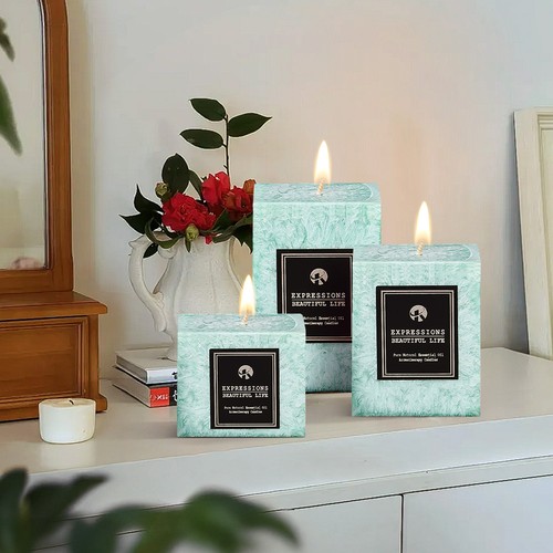Square pillar candle fresh - square,