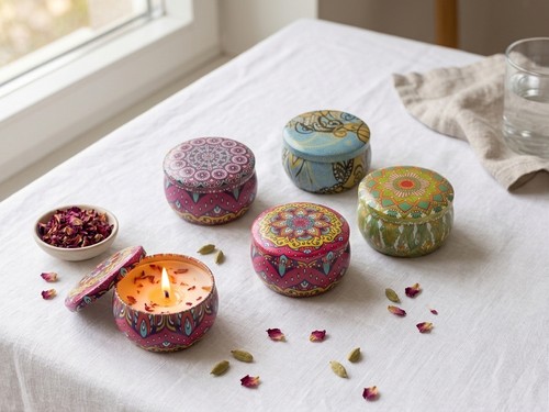 Pack scented candles - 4, gift