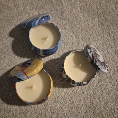 Set round tin container - set,