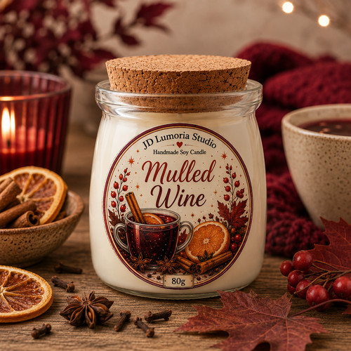 Mulled wine soy candle - soy,