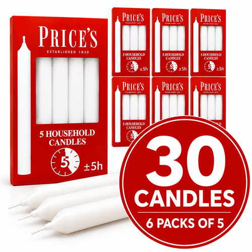 Prices candles pack white - pack,