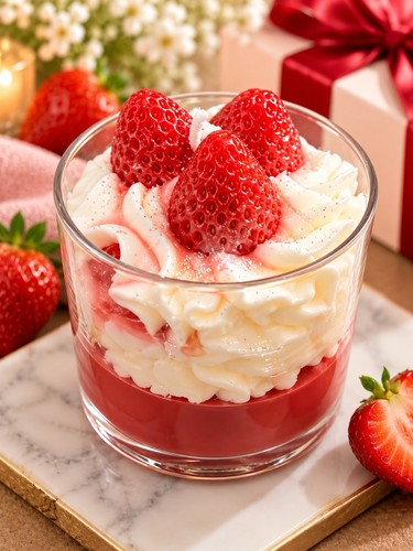 Strawberry dessert scented - dessert,