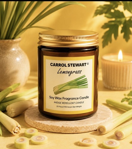 Lemongrass candle hand - lemongrass,