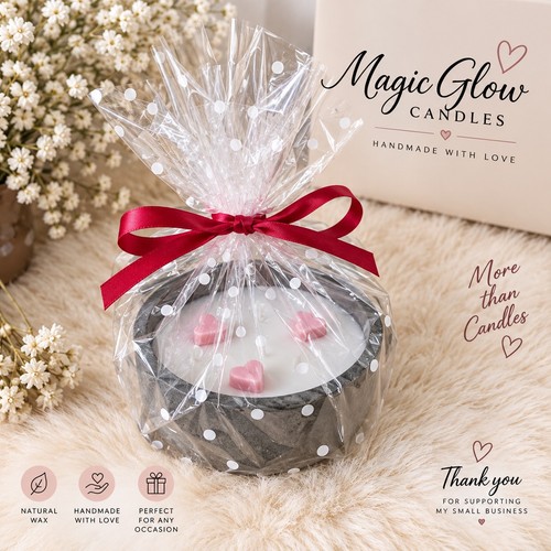 Handmade scented candle wick - candle,