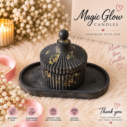 Magic glow candles handmade - magic,