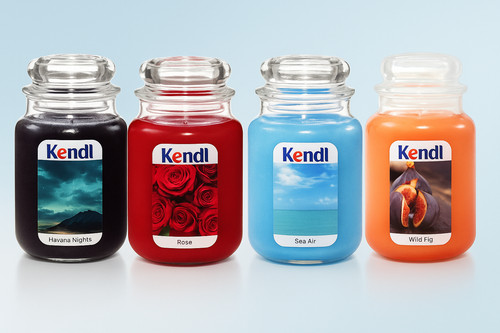Large scented candle glass - scented,