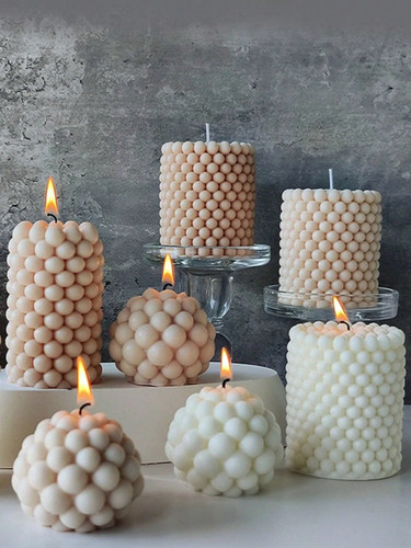 Bubble candle set - set, scented