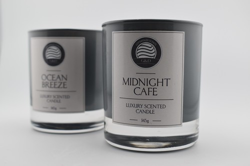 Handmade luxury glass candle - luxury,