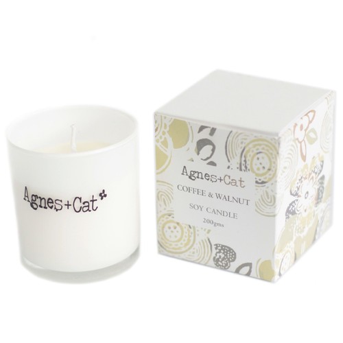 Agnes cat votive candle - +,