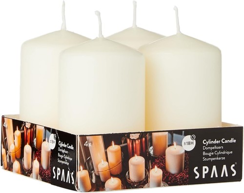 Spaas pillar candles white - pillar,