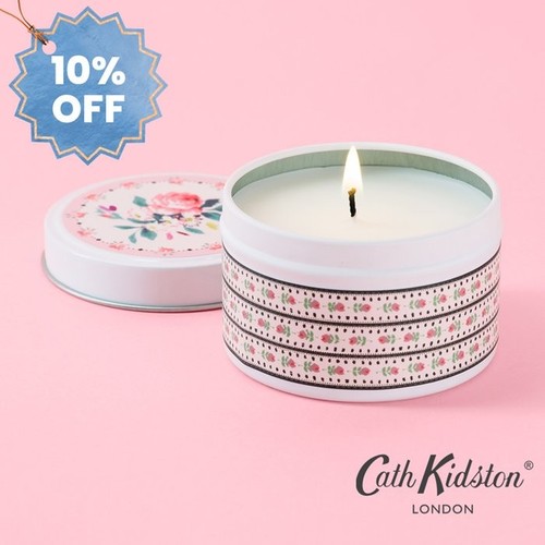 Scented tin candle - scented, long