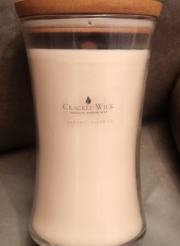 Crackle wick tall candle 606g - tall,