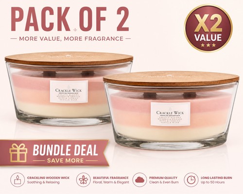Crackle wick triple - wick,