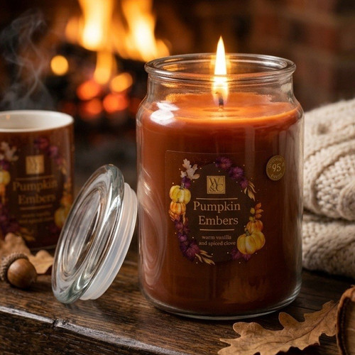 Pumpkin embers scented - scented, wax