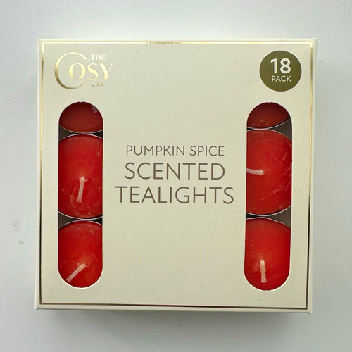 Pumpkin spice scented tealight - pumpkin,