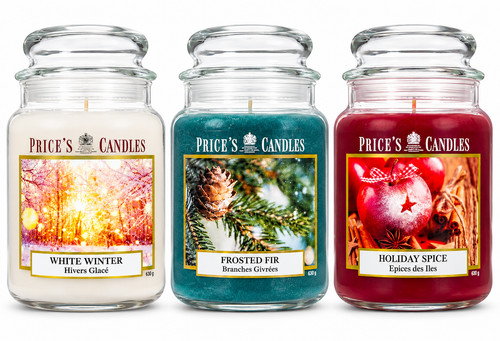 Price candles set 3 large - candles,