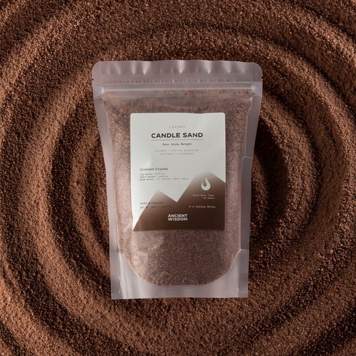 Fragranced candle sand - candle, mocha