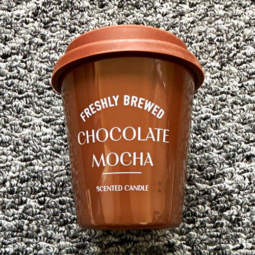 Chocolate mocha scented candle - chocolate,