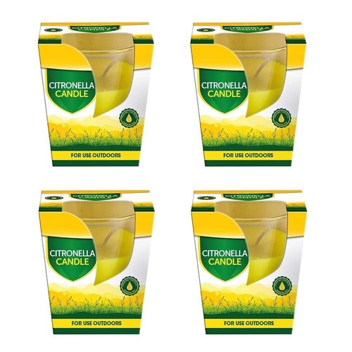 Outdoor citronella glass - 4x,