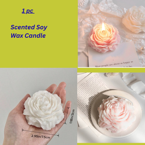 Handmade peony flower soy - handmade,